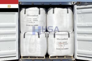 Exportation 500 Tonnes de fumée de silice HSA vers l'Égypte